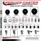 Service Caster 5'' Soft Rubber Wheel Swivel 7/16'' Grip Ring Stem Caster Set, 4PK SCC-GR20S514-SRS-716138-4 - alternate 3